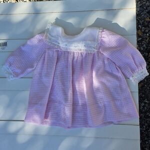Nannette Pink Checkered Formal Dress